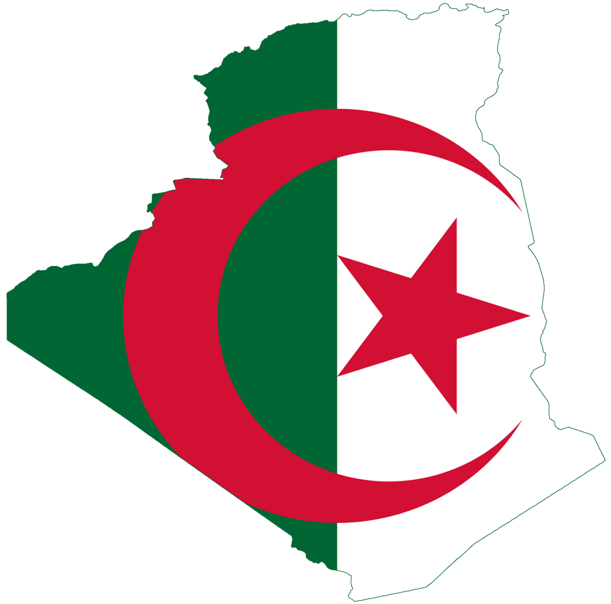 Carte de l'Algérie situant Skikda